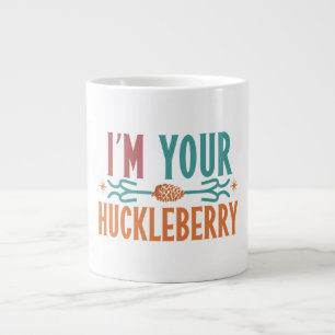 "Jag är ditt huckleberry" i ett fet, flera färg Jumbo Mugg