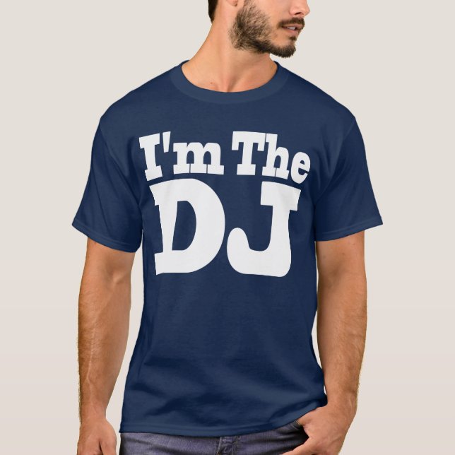 Jag är DJ T Shirt-Mörken Tee (Framsida)
