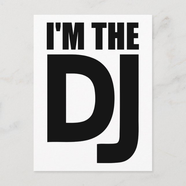 Jag är DJ Vykort (Framsida)