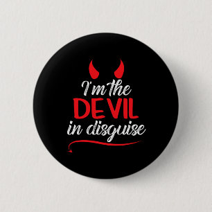 Jag är Djävulen i Roligt Satan Worshiper Hall Knapp