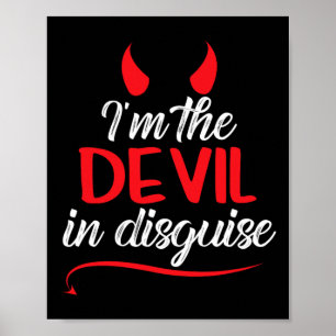 Jag är Djävulen i Roligt Satan Worshiper Hall Poster