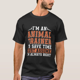Jag är djurtränare vid Spara Time Zookeeper Anima T Shirt