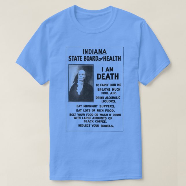 Jag är död t shirt (Design framsida)