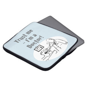 Jag är Doktor! Lustig Tecknad Laptop Sleeve