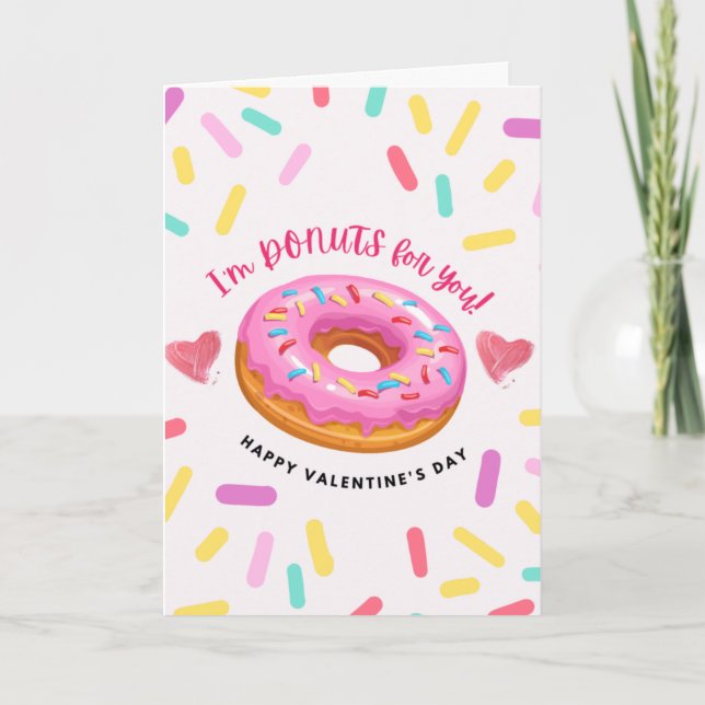 Jag är Donuts för dig - Donuts Älskare Valentine Kort (Framsida)