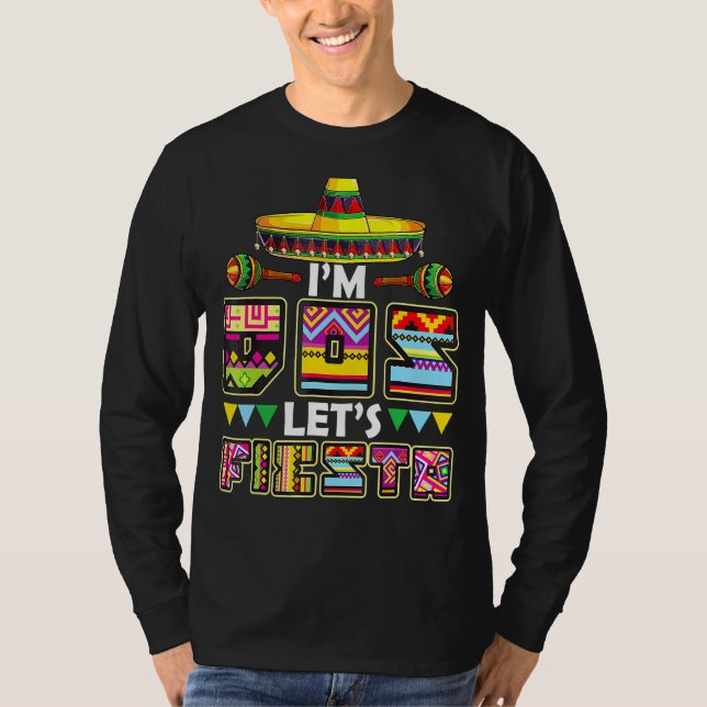 Jag är Dos Låt oss Fiesta Småbarn Cinco De Mayo Me T Shirt (Framsida)