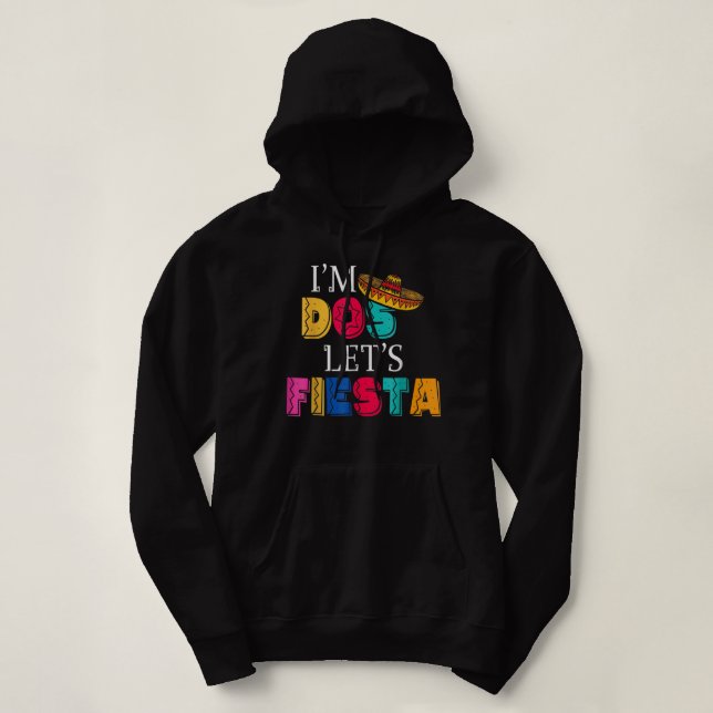 Jag är Dos Låt oss Fiesta Taco Twosday T Shirt (Design framsida)