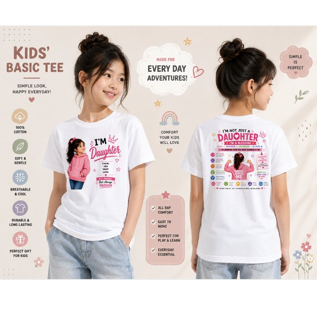 Jag är dotterdesign | Present till dotter T Shirt (Skapare uppladdad)
