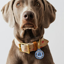 Jag är döv anpassad text husdjur medicinsk larm bl