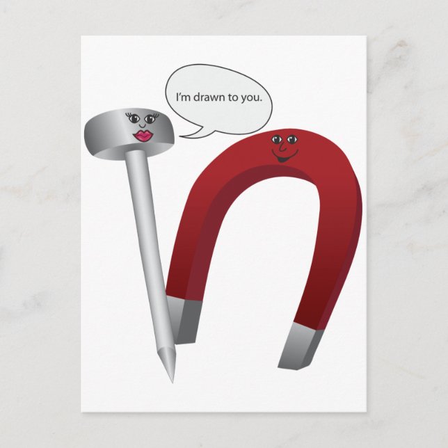 Jag är dragen till dig. vykort (Framsida)