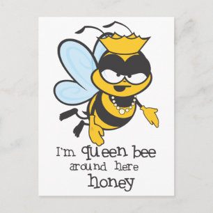 Jag är drottning Bee här, älskling Vykort