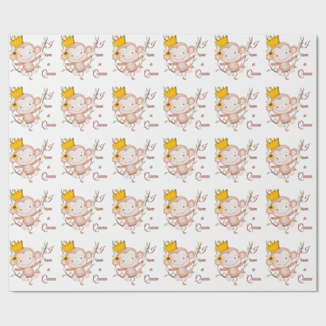 Jag Är Drottning – Elegant Presentpapper (Platt)