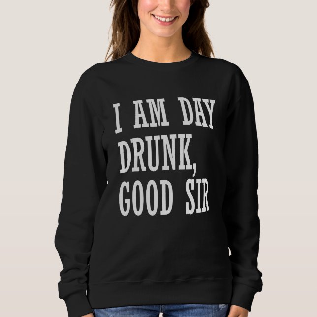 Jag är Drunk Bra Herr som dricker Vin T Shirt (Framsida)