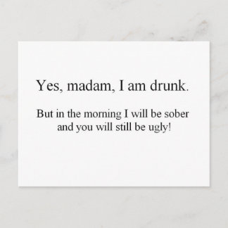 Jag är Drunk men... (St.K) Vykort