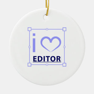 Jag är Editor Julgransprydnad Keramik