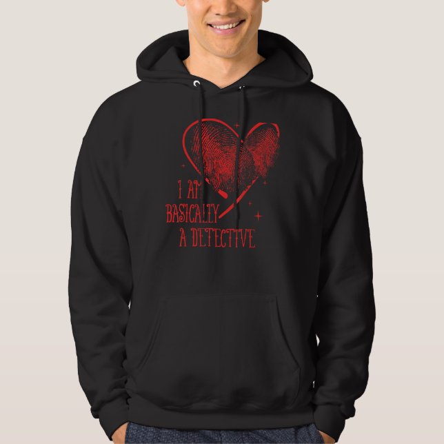 Jag är egentligen kriminalare. hoodie (Framsida)
