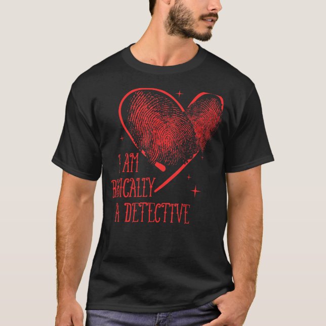 Jag är egentligen kriminalare. t shirt (Framsida)