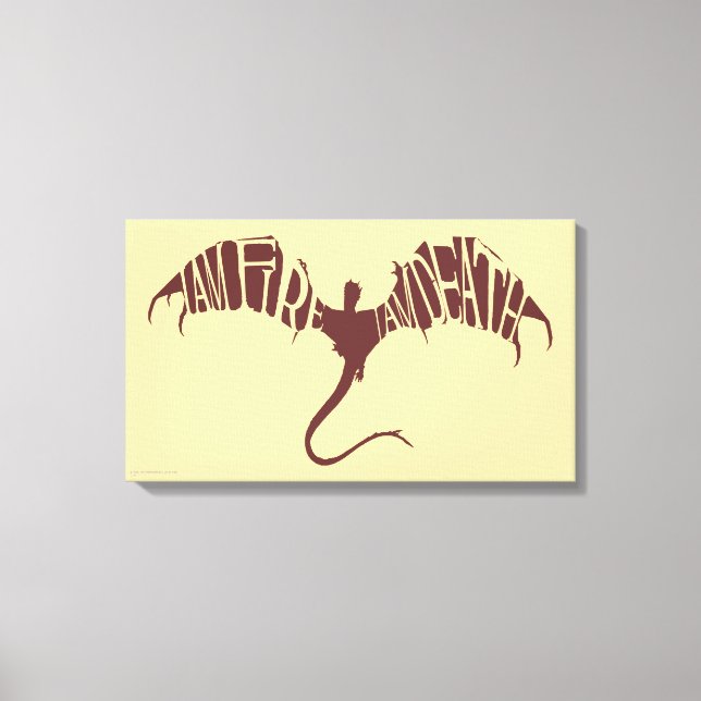 Jag är eldsak och död - grafik canvastryck (Framsida)