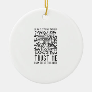 JAG ÄR ELECTRICAL INGENJÖR JULGRANSPRYDNAD KERAMIK