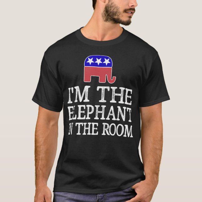 Jag är elefanten i rummet - Republican Conserva T Shirt (Framsida)