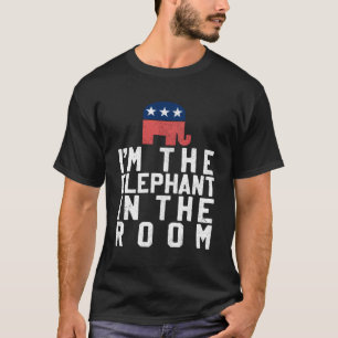 Jag är elefanten i rumsrepublikanerna t shirt