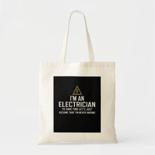 Jag är elektriker till Spara Time Låt oss bara a Tygkasse