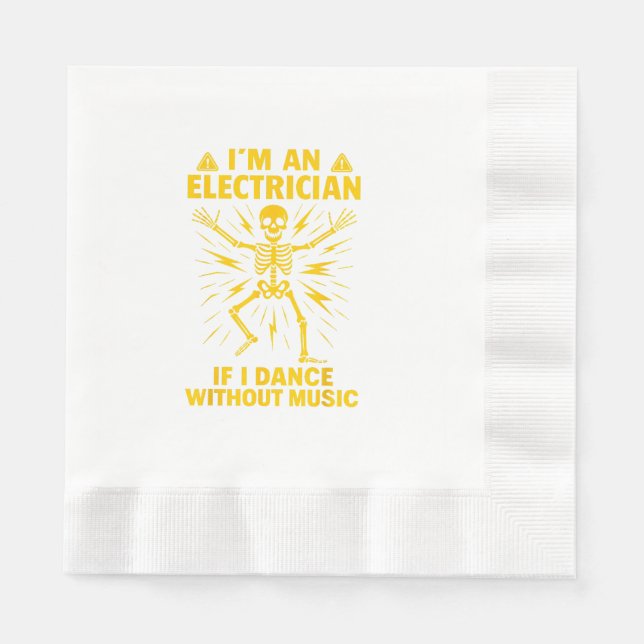 Jag är elev om jag dansar utan musik pappersservett (Framsidan)