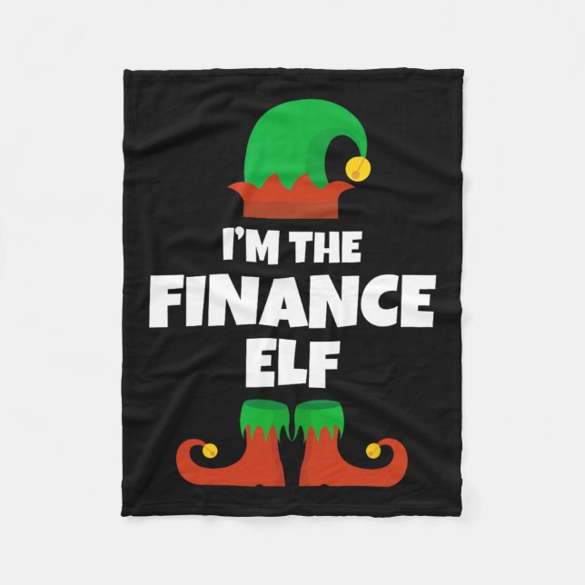 Jag är Elf-familjen Pajama-julfonen Fleecefilt (Framsidan)