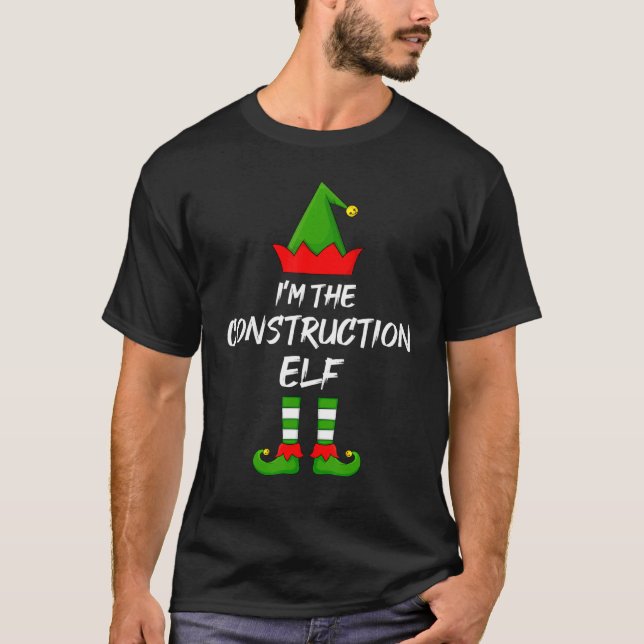 Jag är Elf Matching Family Elf Chris T Shirt (Framsida)
