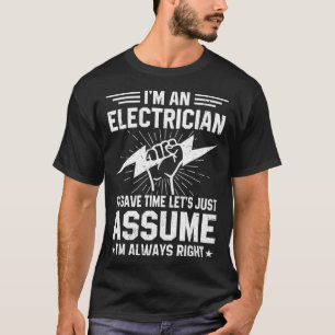 Jag är elinstallatör vid Spara precis e T Shirt
