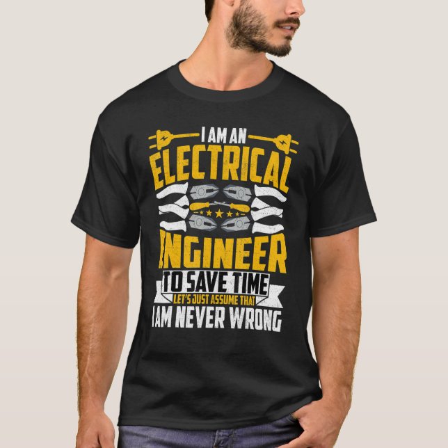 Jag är elteknik i Ingenjör T Shirt (Framsida)