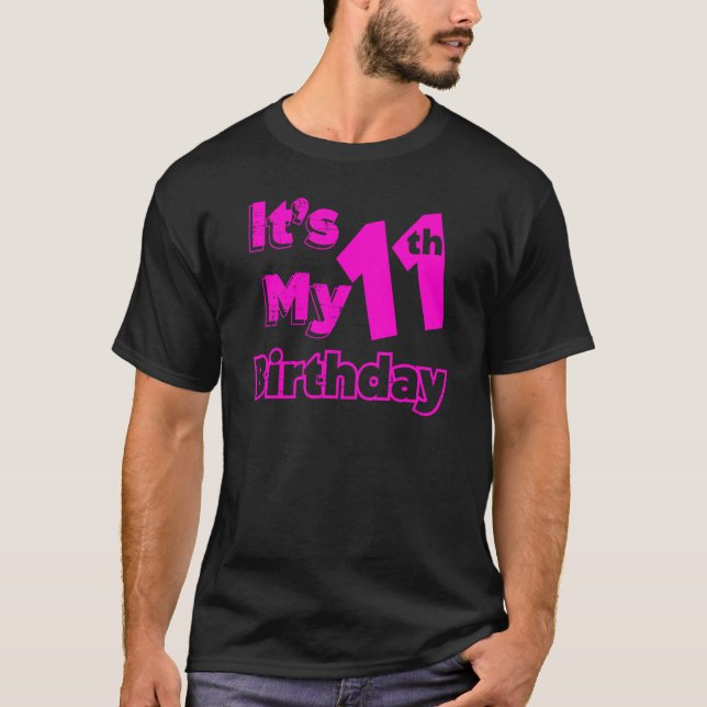Jag är elva och det är min elfte födelsedag 1 t shirt (Framsida)