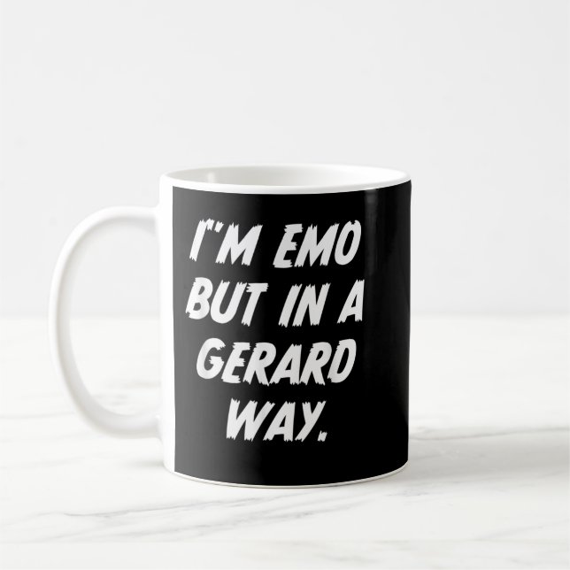 Jag är Emo men på tyska citat Kaffemugg (Vänster)