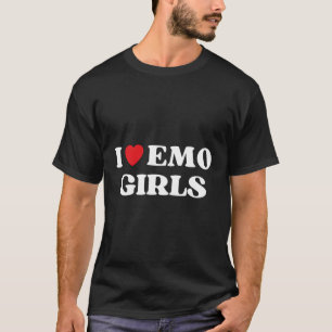 Jag är Emo Quote Red Emo Stil T Shirt