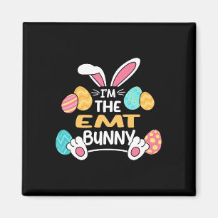 Jag är Emt Bunny Sjukvårdare Påsk Magnet