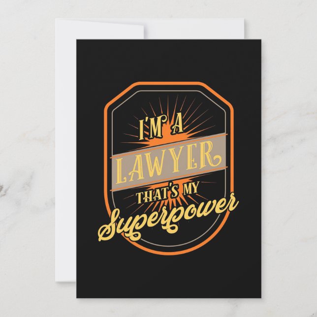 Jag Är En Advokat Inbjudningar (Framsida)