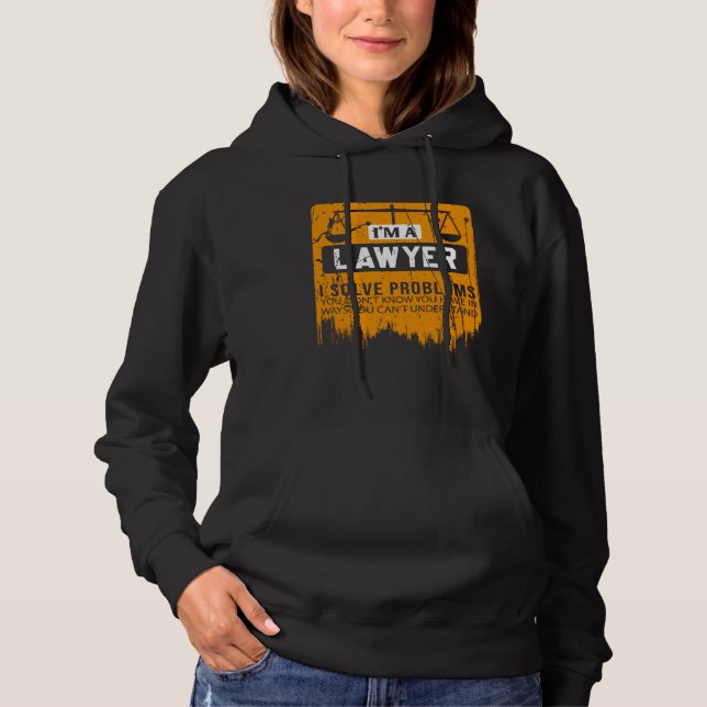 Jag är en advokat jag löser problem du inte känner t shirt (Framsida)