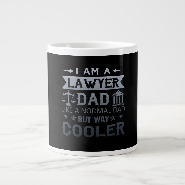 Jag är en advokat pappa jumbo mugg (Framsidan)