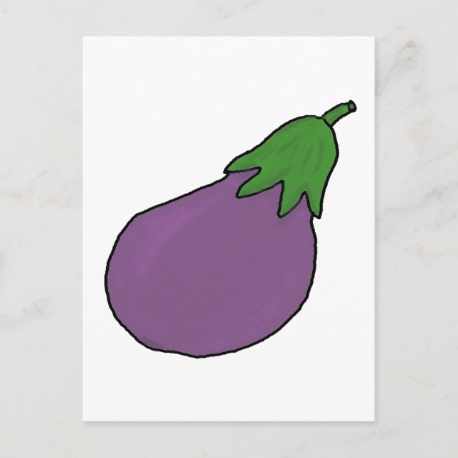 Jag är en äggplanta vykort (Framsida)