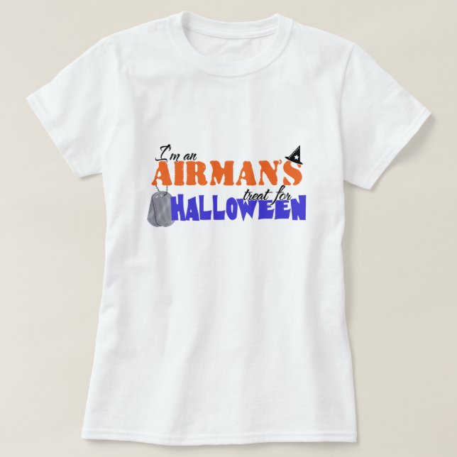 Jag är en Airman-affär för Halloween Tee (Design framsida)