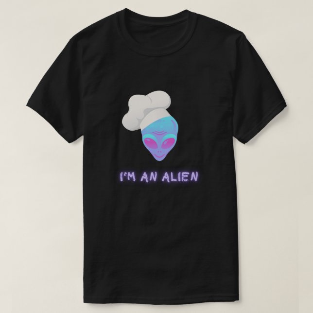 JAG ÄR EN ALIEN T-shirt - Kock (Design framsida)