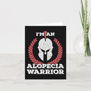 Jag är en Alopecia Warrior Alopecia Areata Awarene Kort