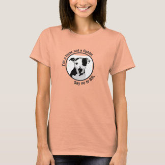 Jag är en älskare, inte en kämpe. Pitbull anti-BSL Tee