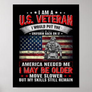 Jag är en amerikansk veteranenhet tillbaka om Amer Poster