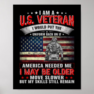 Jag är en amerikansk veteranenhet tillbaka om Amer Poster