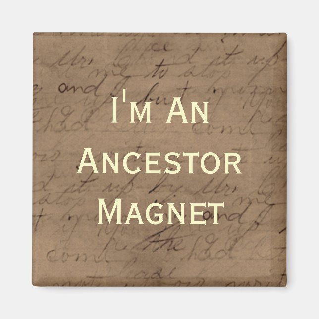 Jag är en Ancestor Magnet (Framsidan)