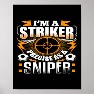 Jag Är En Anfallare Fotboll Poster