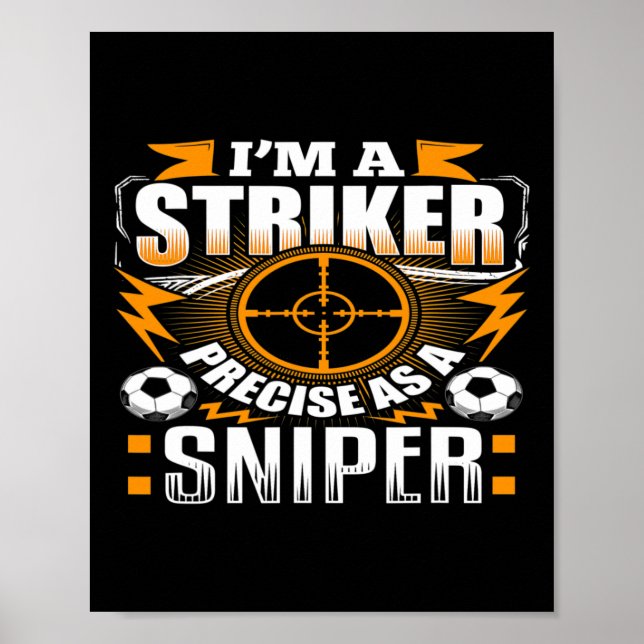 Jag Är En Anfallare Fotboll  Poster (Framsidan)