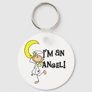 Jag är en ängel T-shirts och presenter Nyckelring