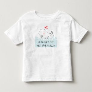 JAG ÄR EN AQUAHOLIC WHALE Småbarn Bra Jersey TShir T Shirt